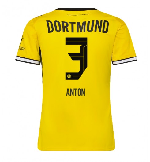 Borussia Dortmund Waldemar Anton #3 Kotipaita Naisten 2026-27 Lyhythihainen Borussia Dortmund Waldemar Anton #3 Kotipaita Naisten 2026-27 Lyhythihainen
